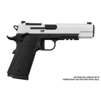 SIG 1911-X Freedom Handgun .45 ACP 5" 8rd Magazines(2) Two-Tone White on Black Optic Ready