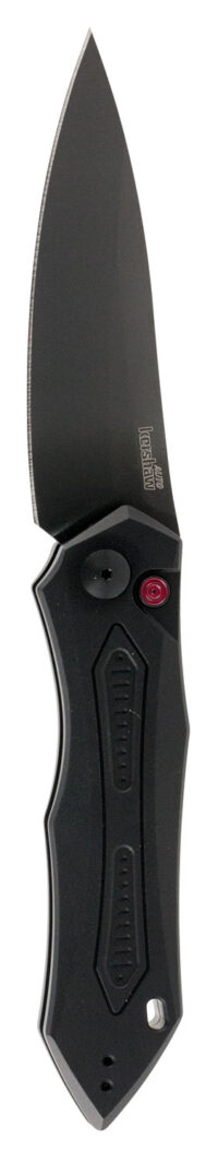 Kershaw 7800BLK Launch 6 3.75" Folding Drop Point Plain Black DLC CPM 154 SS Blade Black Anodized Aluminum Handle Includes Pocket Clip