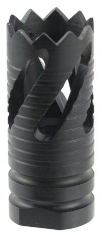 TacFire MZ10213B Thread Crown Muzzle Brake Black Oxide Steel with 5/8"-24 tpi Threads & 2.05" OAL for 308 Win AR-10