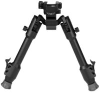 Warne 7901M Skyline Precision Bipod made of Matte Black Aluminum with Picatinny Rail Attachment Type, Rapid Leg Deployment, 22 Degree Cant, 44 Degree Pan & 6.90-9.10" Vertical Adjustment