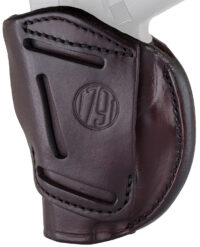 1791 Gunleather 4WH1SBRR 4-Way  IWB/OWB 01 Signature Brown Leather Belt Clip Fits 3-4" Barrel 1911 Right Hand