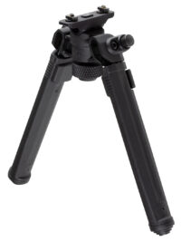 Magpul MAG933-BLK Bipod  made of Aluminum with Black Finish, M-LOK Attachment, Rubber Feet, 6.30-10.30" Vertical Adjustment for AR-Platform