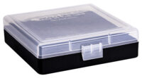 Berry's 87412 Ammo Box  9mm/380ACP Clear/Black Polypropylene 100rd