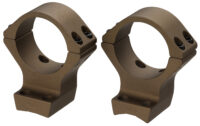 Browning 12540 X-Bolt Scope Mount System X-Lock Burnt Bronze Cerakote Aluminum 34mm Tube, Low Rings