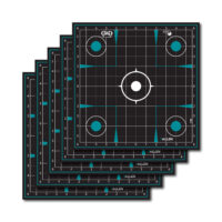 Girls With Guns 15280 Splash  Self-Adhesive Paper Black/Teal 12"x12" Grid 5 Pack