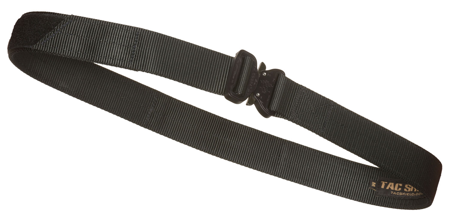 Tacshield T303XLBK Tactical Gun Belt Black Webbing 42-46" 1.75" Wide Buckle Closure