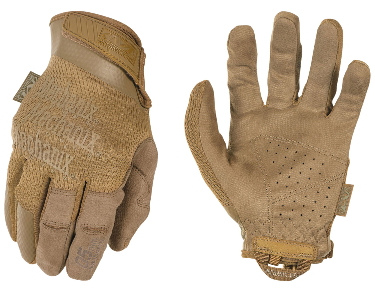 Mechanix Wear MSD-72-012 Specialty 0.5 High-Dexterity Coyote Suede 2XL