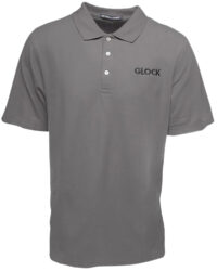 Glock AP95874 Classic Polo  Gray Cotton Short Sleeve Small