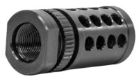GrovTec US Inc GTHM318 G-Nite Flash Suppressor Black Nitride Steel with 5/8"-24 tpi Threads for 308 Cal