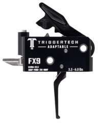 TriggerTech ARFTBB36NNF Adaptable  Two-Stage Flat Trigger with 3.50-6 lbs Draw Weight & Black PVD Finish for FN FX9