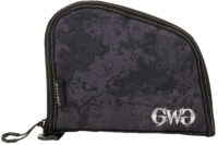 Girls With Guns 9078 Midnight Handgun Case 8" Black/Shade Blackout Camo, Locking Zipper