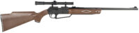 Daisy 992880603 Powerline 880 Pump Pneumatic 177 1 Pellet/50 BB Shot Molded w/Checkering & Woodgrain Black Receiver Powerline Fixed Monte Carlo Stock