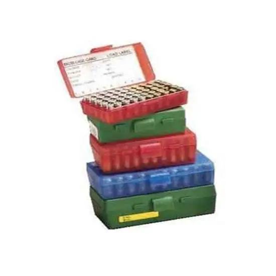 MTM CASE GARD FLIP-TOP BOX CARTRIDGE 38/357 50RD GREEN ( 24 PER CASE )