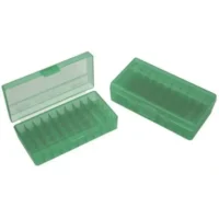 MTM CASE GARD FLIP-TOP BOX CARTRG 45/10M/40 50RD GREEN ( 24 PER CASE )