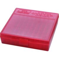 MTM CASE GARD FLIP-TOP BOX CARTRDG 9MM/380 100RD RED ( 24 PER CASE )