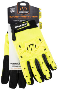 Walker's GWPSFHVFFIL2MD Impact Protection Yellow/Black Synthetic/Synthetic Leather Medium