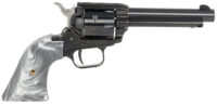 Heritage Mfg RR22B4GPRL Rough Rider  22 LR 6 Shot 4.75" Black Barrel & Cylinder Black Frame, Altamont Gray Pearl Grips