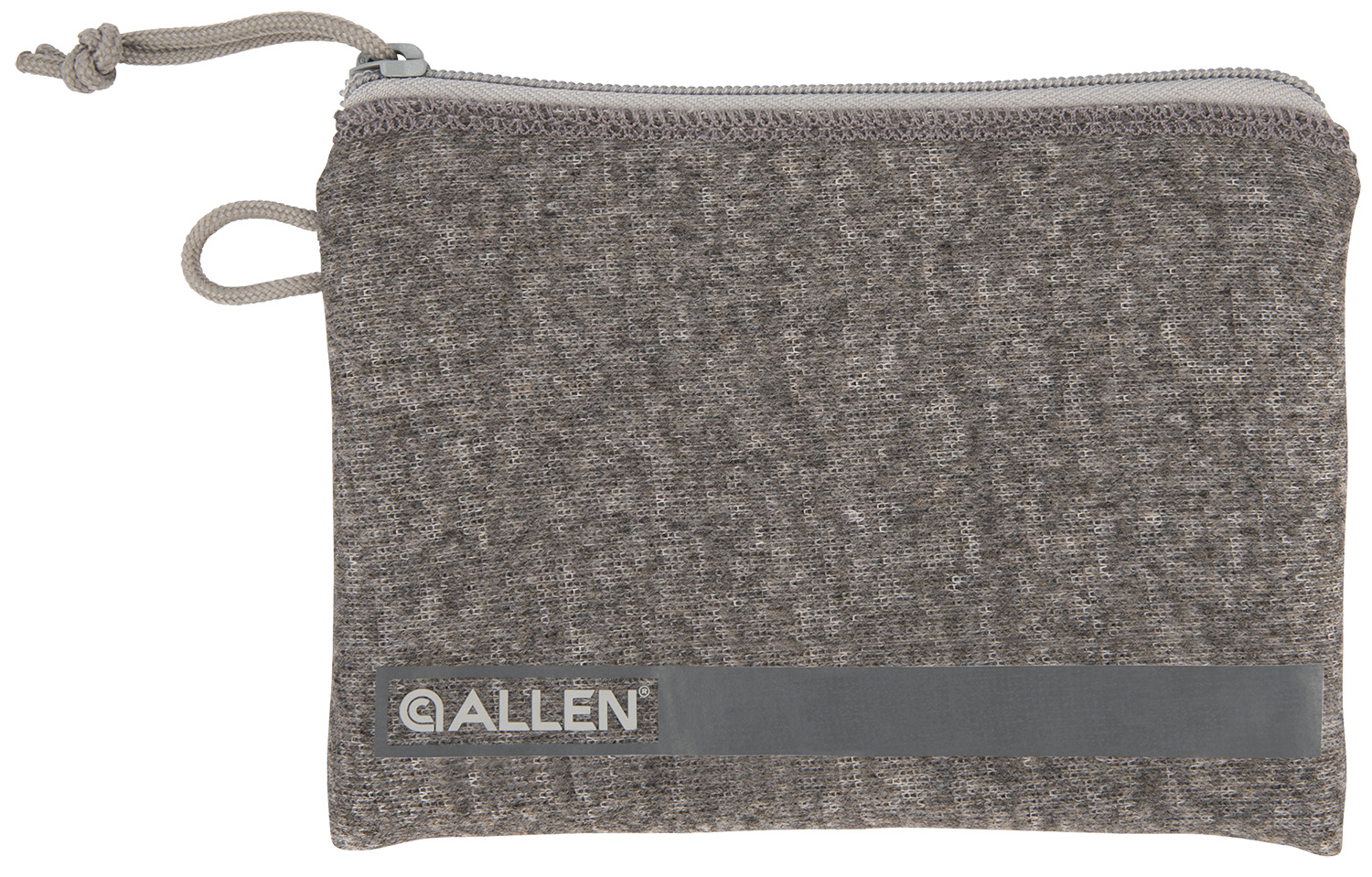 Allen 3625 Pistol Pouch Gray Polyester w/Lockable Zippers, ID Label & Fleece Lining Holds Compact Size Handgun 5" L x 7" W Interior Dimensions