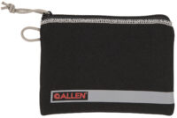 Allen 3626 Pistol Pouch Black Polyester w/Lockable Zippers, ID Label & Fleece Lining Holds Compact Size Handgun 5" L x 7" W Interior Dimensions
