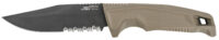 S.O.G SOG17220457 Recondo FX 4.60" Fixed Part Serrated Satin TiCN Cryo 440C SS Blade FDE Overmolded Rubberized Grip, Includes Sheath