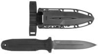 S.O.G SOG17610157 Pentagon FX 4.77" Fixed Spear Point Plain Black Titanium Nitride Cryo CPM S35VN Blade/G10 Blackout Handle