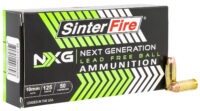 SinterFire Inc SF10125NXG Next Generation (NXG)  10mmAuto 125gr Lead Free Ball 50 Per Box/20 Case