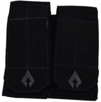 Advance Warrior Solutions AROTTMPBL Double Mag Pouch Open Top Black MOLLE