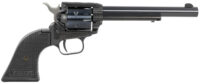 Heritage Mfg RR22B6PG Rough Rider  22 LR 6 Shot, 6.50" Black Steel Barrel, Black Zinc Alloy Frame, Black Cylinder, Black Polymer Grip, Hammer/Thumb Safety, Exposed Hammer