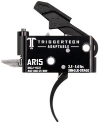 TriggerTech AR0SBB25NNP Adaptable  Pro Curved Single-Stage 2.5-5.0 lbs Adjustable for AR-15