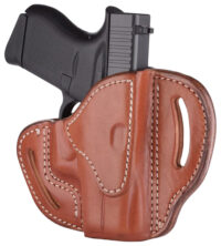 1791 Gunleather ORBHCCBRR BHC Optic Ready OWB Compact Classic Brown Leather Belt Slide Compatible w/Glock 43/Sig P365 Right Hand