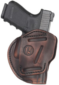 1791 Gunleather 3WH3VTGA 3-Way IWB/OWB Size 03 Vintage Leather Belt Loop Fits Ruger LC9 Fits Glock 26 Ambidextrous Hand