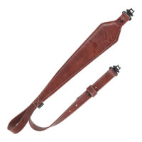 Heritage Cases 8510 Deer Deboss  Brown Leather 28"-35" OAL Rifle