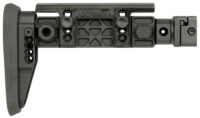 Midwest Industries MIAKALPHAFS Alpha Folding Stock Black Synthetic Side Folding Stock with Adjustable Cheekrest, Compatible w/ 1913 Picatinny Rail Adapter for AK-Platform