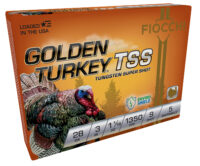 Fiocchi 283TSS9 Golden Turkey TSS 28Gauge 3" 1 1/16oz 9Shot 5 Per Box/10 Case