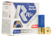 Rio Ammunition RBSM324 Royal BlueSteel  12Gauge 3" 1 1/8oz 4Shot 25 Per Box/10 Case