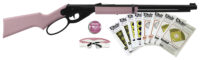 Daisy 994999403 Carbine Fun Kit Spring Piston, 177 BB 350 fps, Black Rec, Pink Synthetic Furniture, Includes Glasses/350rd Ammo/Target