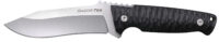 Cold Steel CSFX5RZR Razor Tek  EDC 5" Fixed Clip Point Plain Satin 4116 Krupp SS Blade, 4.63" Black Textured