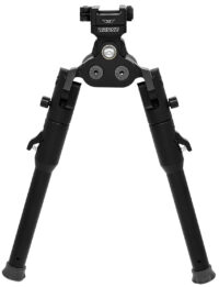 Warne 7921M Skyline Pro Bipod Black Anodized QD Picatinny Head with Lite Legs