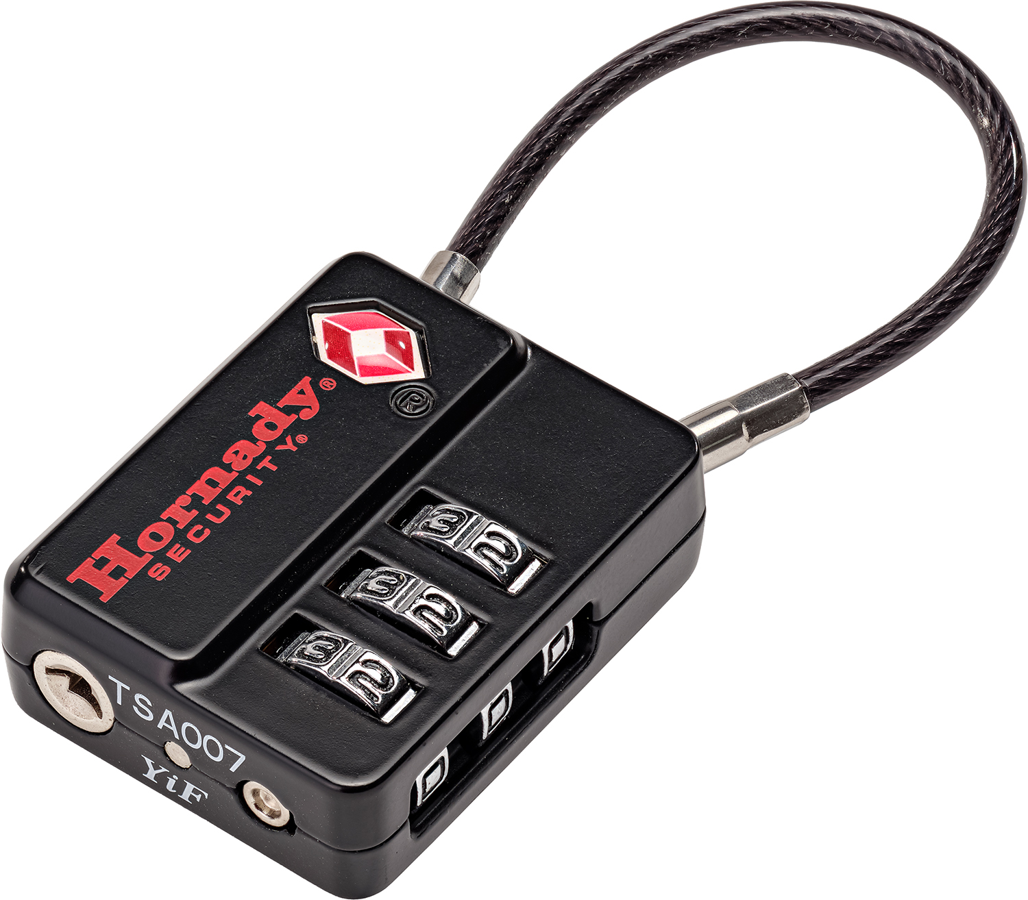 Hornady 96023 Flex Micro TSA Lock Open w/ Combination Black Aluminum