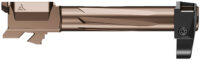 Radian Weapons R0860 Ramjet & Afterburner Combo 9mm Luger Compatible w/Glock 43X, Bronze Stainless Steel