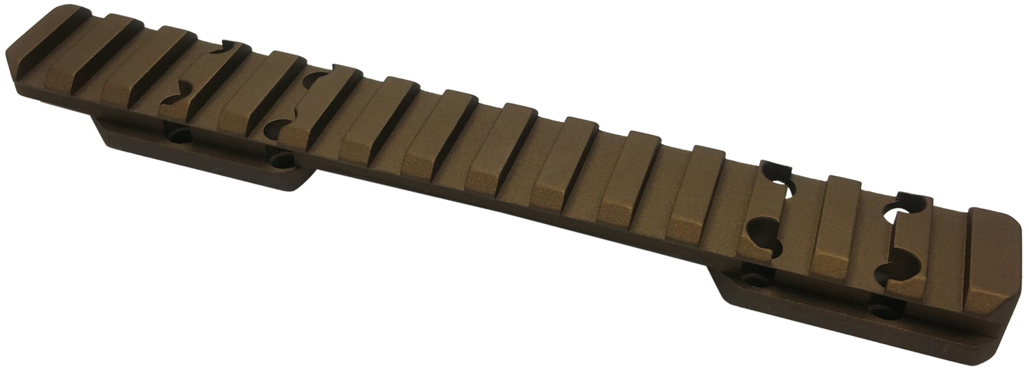 Talley PX0SB735 Smoked Bronze Cerakote Browning X-Bolt Picatinny Rail Mount Magnum Action