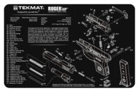TekMat TEKR17RUGERLCP Ruger LCP Cleaning Mat Black/White Rubber 11"x17" Ruger LCP Parts Diagram