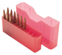 MTM Case-Gard J20LLD29 Slip-Top Ammo Box J-20 7mm Rem/338 Win Mag Red Polypropylene 20rd