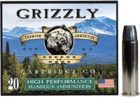 Grizzly Ammo GC357M14   357Mag 200gr Wide Long Nose Gas Check 20 Per Box/10 Case