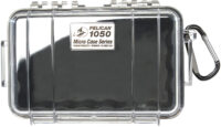Pelican 1050025100 Micro Case  Black/Clear Polycarbonate 7.99" Long
