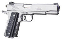 Ed Brown BASESS2A 1911 2nd Amendment 45 ACP 5" Stainless Steel Barrel, Serrated Slide & Frame, Black Alien G10 Grip, Right Hand
