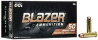 CCI BLAZER BRASS AMO 357 MAG 158GR JHP 50RD (20 BOX CASE)