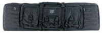 Bulldog BDT6043B BDT Tactical Double 43" Black Nylon, 3 Accessory Pockets, Deluxe Padded Backstraps, Lockable Zipper, Padded Internal Divider
