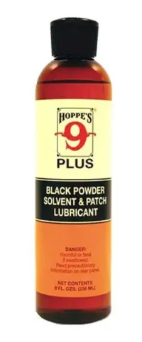 HOPPES NO 9 BLACK PWDR BORE CLEANER/LUBRICANT 8 OZ BOTTLE ( 24 PER CASE )