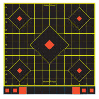 Birchwood Casey 34214 Shoot-N-C Reactive Target Self-Adhesive Paper Multi Color 12" 5-Diamond 12 Pack